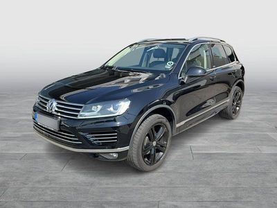 Schwarz metallicperleffektno Gebraucht 2017 VW Touareg Highline SUV | € 32.800 (Teuer)