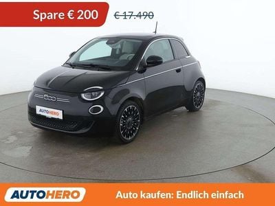 Gebraucht Fiat 500e La Prima 86 kW (118 PS) 2021 Schwarz Kleinwagen