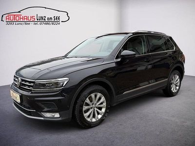 Schwarz metallicperleffektno Gebraucht 2016 VW Tiguan Highline SUV | € 22.490 (Etwas zu teuer)