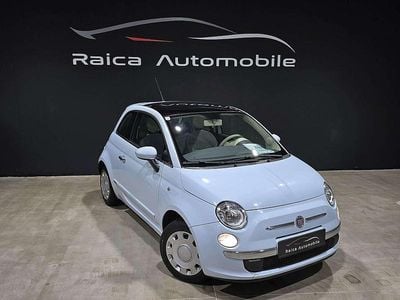 gebraucht Fiat 500 Lounge *Panorama *PDC *Baby Blau