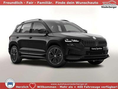 Schwarz Neu 2025 Skoda Karoq SportLine SUV | € 40.535 (Fairer Preis)