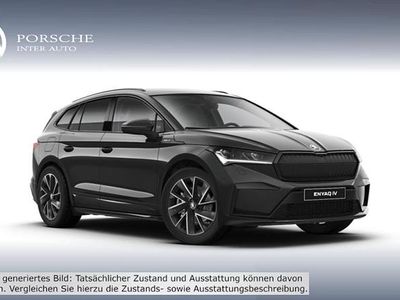 Schwarz metallicperleffektno Gebraucht 2022 Skoda Enyaq iV SportLine SUV | € 29.990 (Etwas zu teuer)