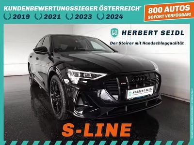 gebraucht Audi e-tron SB 50 quattro S-LINE BLACK EDITION NP: € 84.260,- / 21 ZOLL / VIRTUELL / NAVI / KAMERA / E-KLAPPE / OPTIKPAKET & DACHHIMMEL SCHWARZ