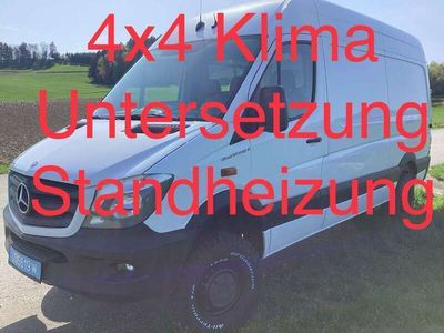 gebraucht Mercedes Sprinter SprinterAllrad 4x4 Klima Untersetzung Standhzg