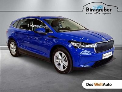 Mittelblau normal Gebraucht 2021 Skoda Enyaq iV SUV | € 27.990 (Fairer Preis)