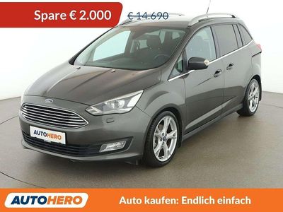 Grau Gebraucht 2015 Ford Grand C-Max Titanium Van / Kleinbus | € 12.990