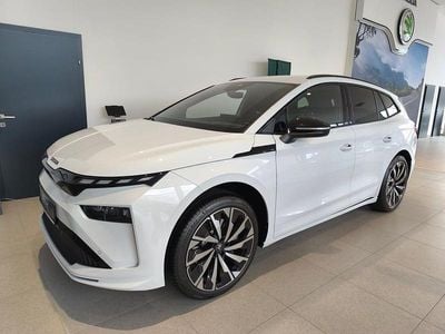 Weiss metallic Neu 2025 Skoda Enyaq iV SportLine SUV | € 50.490 (Fairer Preis)