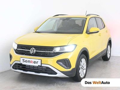Neu VW T-Cross Life 95 PS (69 kW) 2025 Mittelgelb  metallic SUV