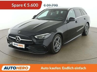 Schwarz Gebraucht 2022 Mercedes C220 AMG line Kombi | € 34.190