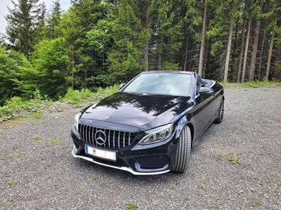 Schwarz Gebraucht 2017 Mercedes C180 AMG line Cabrio | € 32.500