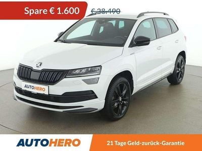 Weiß Gebraucht 2020 Skoda Karoq SportLine SUV | € 26.890 (Etwas zu teuer)