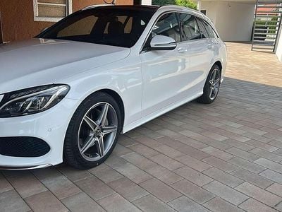 Weiß Gebraucht 2017 Mercedes C220 AMG line Kombi | € 21.500 (Guter Preis)