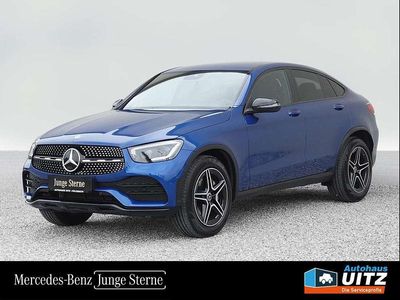 Metalliclack spektralblau Gebraucht 2023 Mercedes GLC220 AMG Coupé | € 59.465 (Etwas zu teuer)
