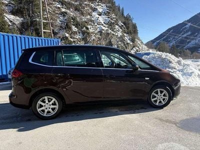 Gebraucht Opel Zafira Tourer Edition 110 PS (80 kW) 2012 Braun Van / Kleinbus
