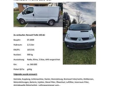 Gebraucht Renault Trafic Expression 145 PS (106 kW) 2008 Van / Kleinbus