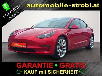 Rot Gebraucht 2021 Tesla Model 3 Performance Limousine | € 27.880 (Fairer Preis)