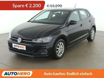 Gebraucht VW Polo Comfortline 95 PS (69 kW) 2019 Schwarz Kleinwagen