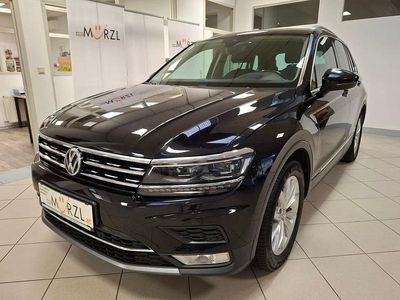 Schwarz metallic Gebraucht 2016 VW Tiguan Highline SUV | € 21.000 (Teuer)
