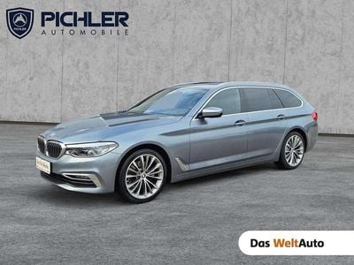 Mittelblau metallic Gebraucht 2018 BMW 520 Kombi | € 28.990 (Teuer)