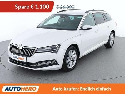 Gebraucht Skoda Superb Style 150 PS (110 kW) 2021 Weiß Kombi