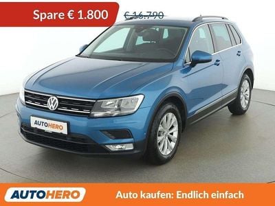 Gebraucht VW Tiguan Comfortline 125 PS (91 kW) 2017 Blau SUV