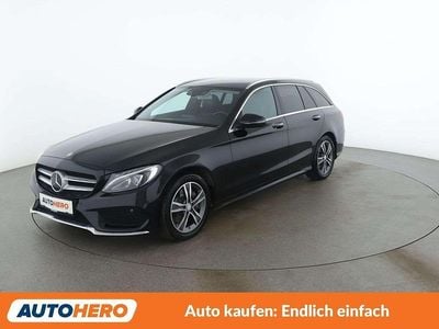 Gebraucht Mercedes C200 AMG line 136 PS (100 kW) 2016 Schwarz Kombi