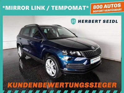 gebraucht Skoda Karoq 1,6 TDI Style DSG MIRROR LINK / TEMPOMAT / PDC VO+HI / SHZG