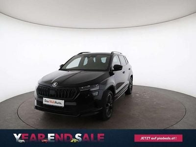 Schwarz metallicperleffektno Gebraucht 2022 Skoda Karoq SportLine SUV | € 30.950 (Etwas zu teuer)