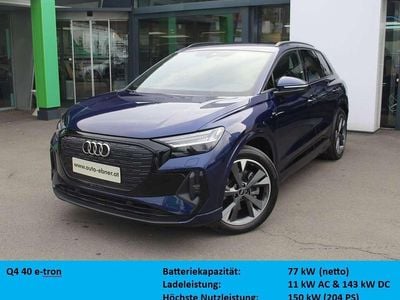 Blau Gebraucht 2022 Audi Q4 e-tron S-Line SUV | € 38.990 (Etwas zu teuer)