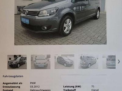 Gebraucht VW Caddy Maxi Comfortline 102 PS (75 kW) 2012 Grau Van / Kleinbus