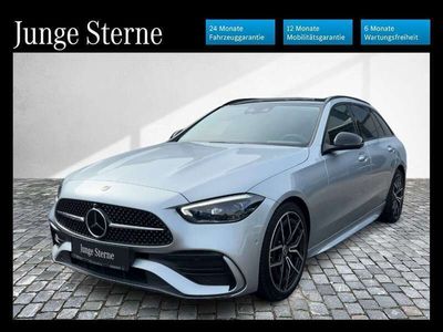 gebraucht Mercedes C220 d 4MATIC T-Modell AMG Pano Night Distr