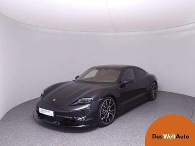 Schwarz metallic Gebraucht 2023 Porsche Taycan Turbo Limousine | € 103.900