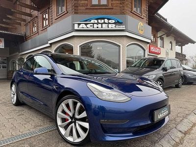 Blau Gebraucht 2021 Tesla Model 3 Performance Limousine | € 33.850 (Teuer)