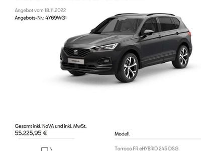 Gebraucht Seat Tarraco FR 150 PS (110 kW) 2022 Grau SUV