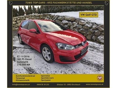 Gebraucht VW Golf VII GTD 184 PS (135 kW) 2016 Rot Limousine