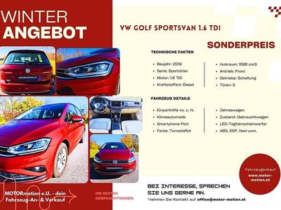 Rot Gebraucht 2019 VW Golf Sportsvan Comfortline Van / Kleinbus | € 11.490 (Fairer Preis)