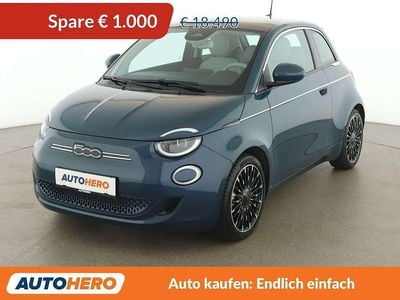 Grün Gebraucht 2021 Fiat 500e La Prima Kleinwagen | € 17.490 (Fairer Preis)