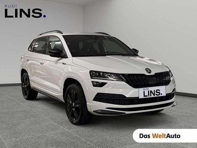 Weiss metallic Gebraucht 2019 Skoda Karoq SportLine SUV | € 28.990 (Fairer Preis)