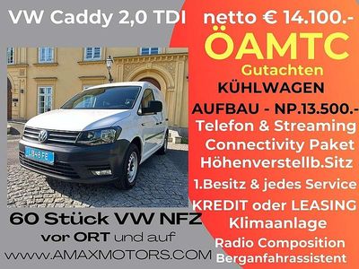 gebraucht VW Caddy KÜHLWAGEN NP. € 35.000.- KLIMA NEUER ÖA...