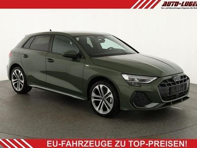 Neu Audi A3 S-Line 2026 Distrikt grün metallic Limousine