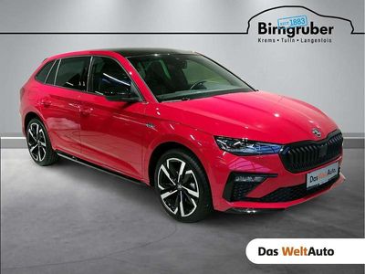 Mittelrot metallic Gebraucht 2025 Skoda Scala Monte Carlo Kleinwagen | € 30.990 (Teuer)