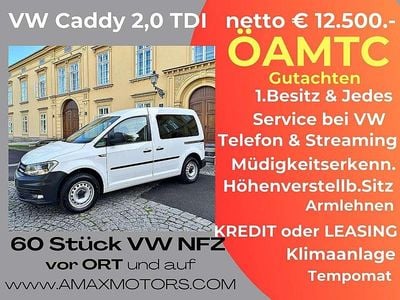 Gebraucht VW Caddy 102 PS (75 kW) 2018 Weiß Van / Kleinbus