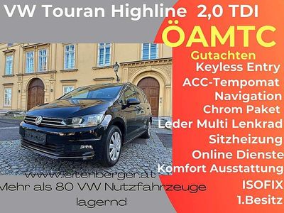 gebraucht VW Touran Highline 20 SCR TDI 7 Sitze DSG Navigation Wi...