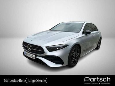 Silber Gebraucht 2023 Mercedes A180 AMG line Limousine | € 32.990 (Etwas zu teuer)