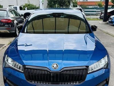Gebraucht Skoda Superb SportLine 150 PS (110 kW) 2020 Blau Limousine