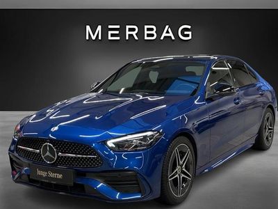 Spektralblau Gebraucht 2021 Mercedes C220 AMG line Limousine | € 37.990 (Teuer)