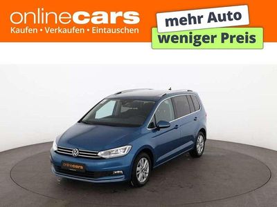 Gebraucht VW Touran Highline 122 PS (89 kW) 2022 Blau Van / Kleinbus