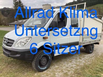 gebraucht Mercedes Sprinter SprinterAllrad 4x4 Doka Pritsche Klima Untersetzg