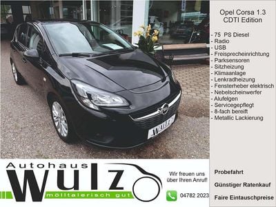 Gebraucht Opel Corsa Edition 95 PS (69 kW) 2016 Schwarz Limousine