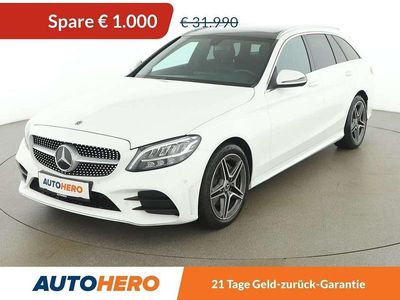 Weiß Gebraucht 2019 Mercedes C220 AMG line Kombi | € 30.990 (Fairer Preis)